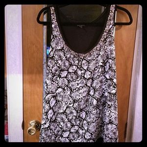Express Snakeskin Pattern Sleeveless Large